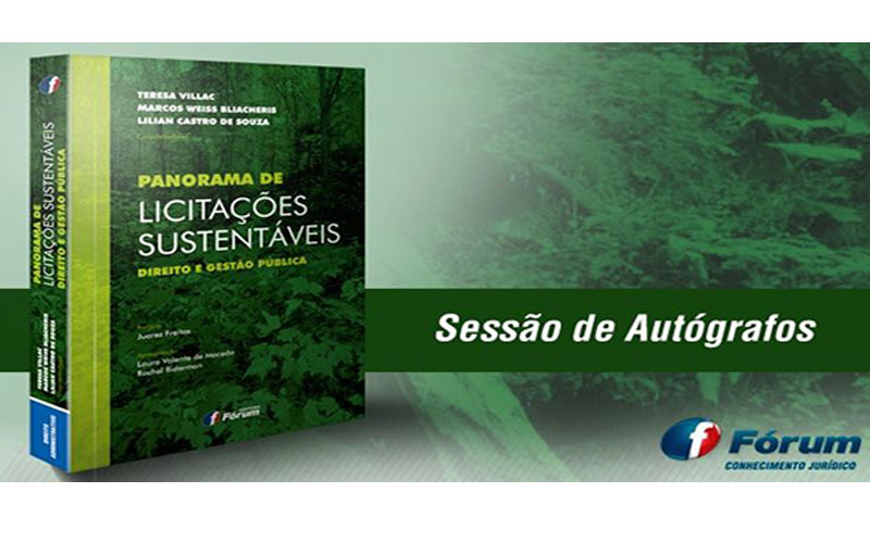 Membros da AGU lançarão o livro “Panorama de Licitações Sustentáveis: Direito e Gestão Pública”