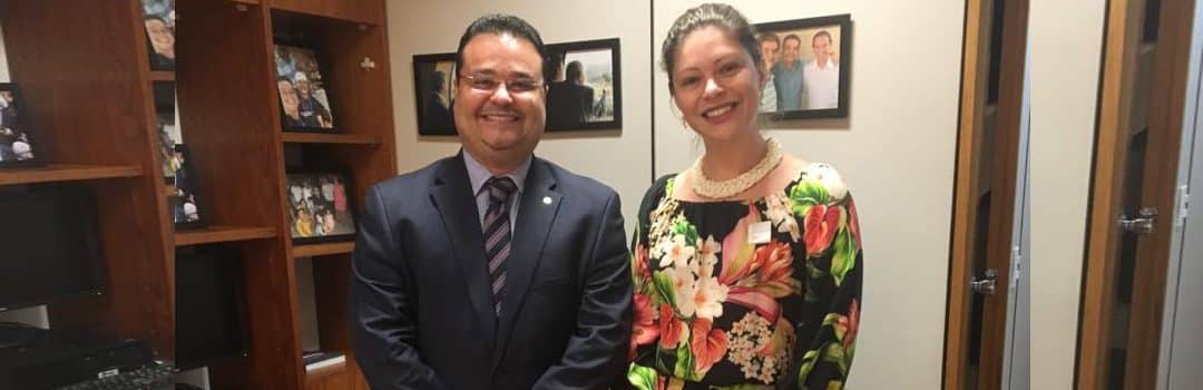ATIVIDADES LEGISLATIVAS: ANAUNI VISITA O DEPUTADO FÁBIO TRAD