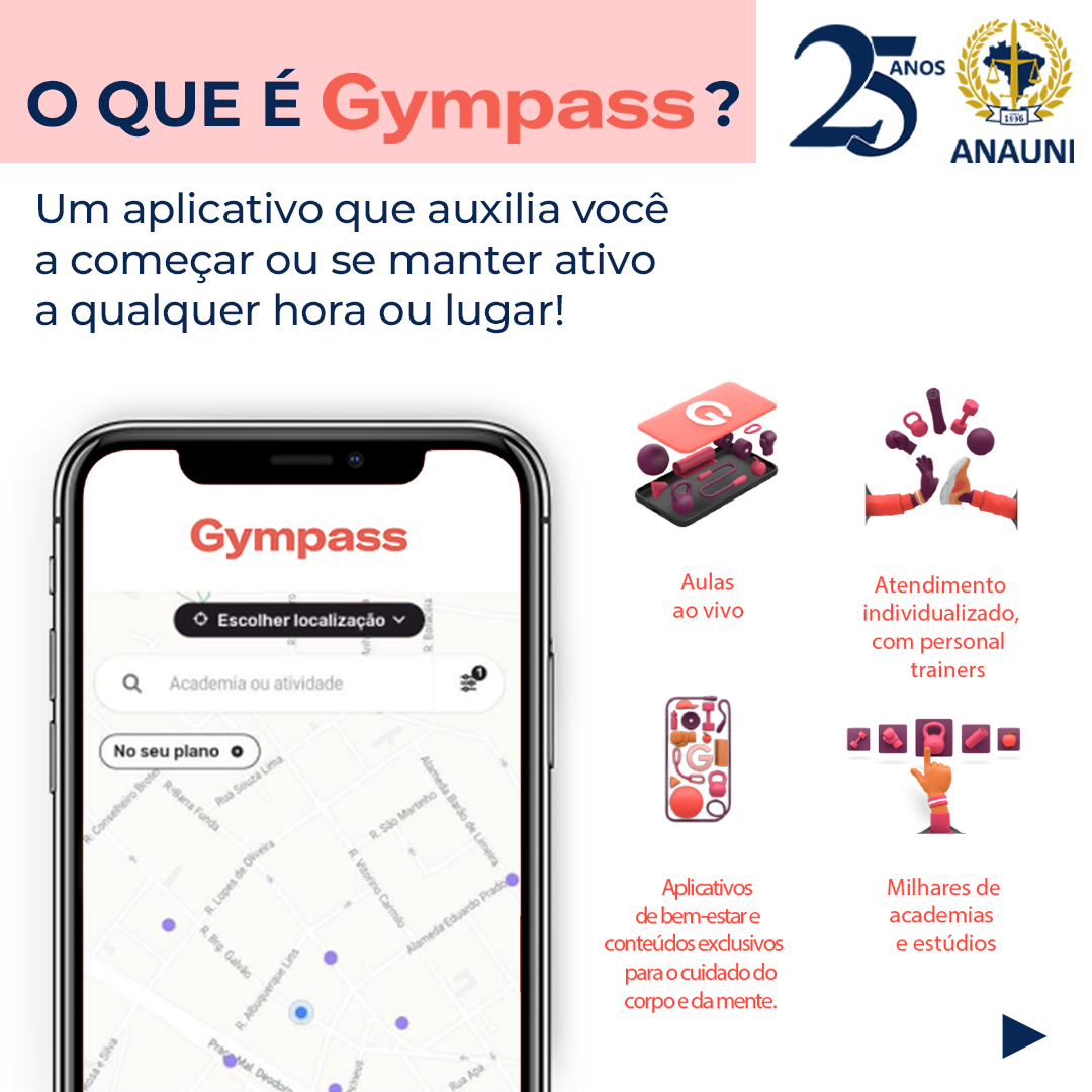 Gympass lança Plano Free para os associados da ANAFE - Anafe