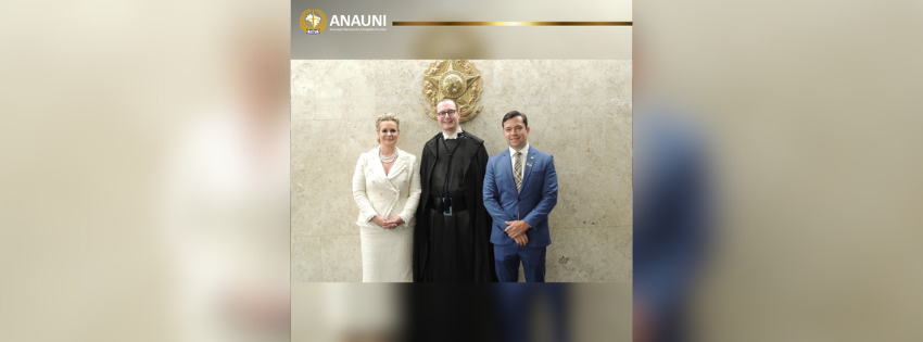 Representantes da ANAUNI marcam presença na posse do novo ministro do STF, Cristiano Zanin