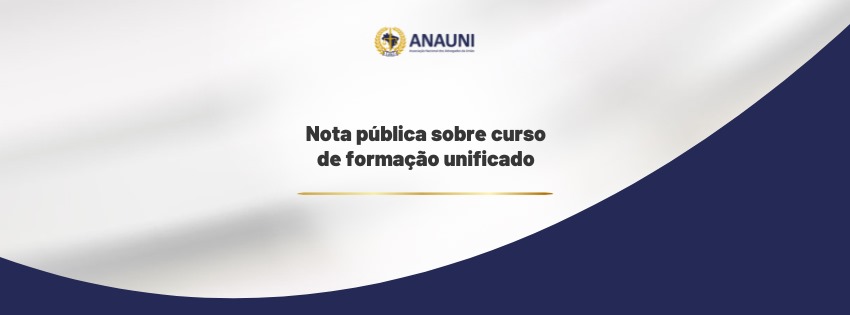 Nota pública sobre curso de formação unificado